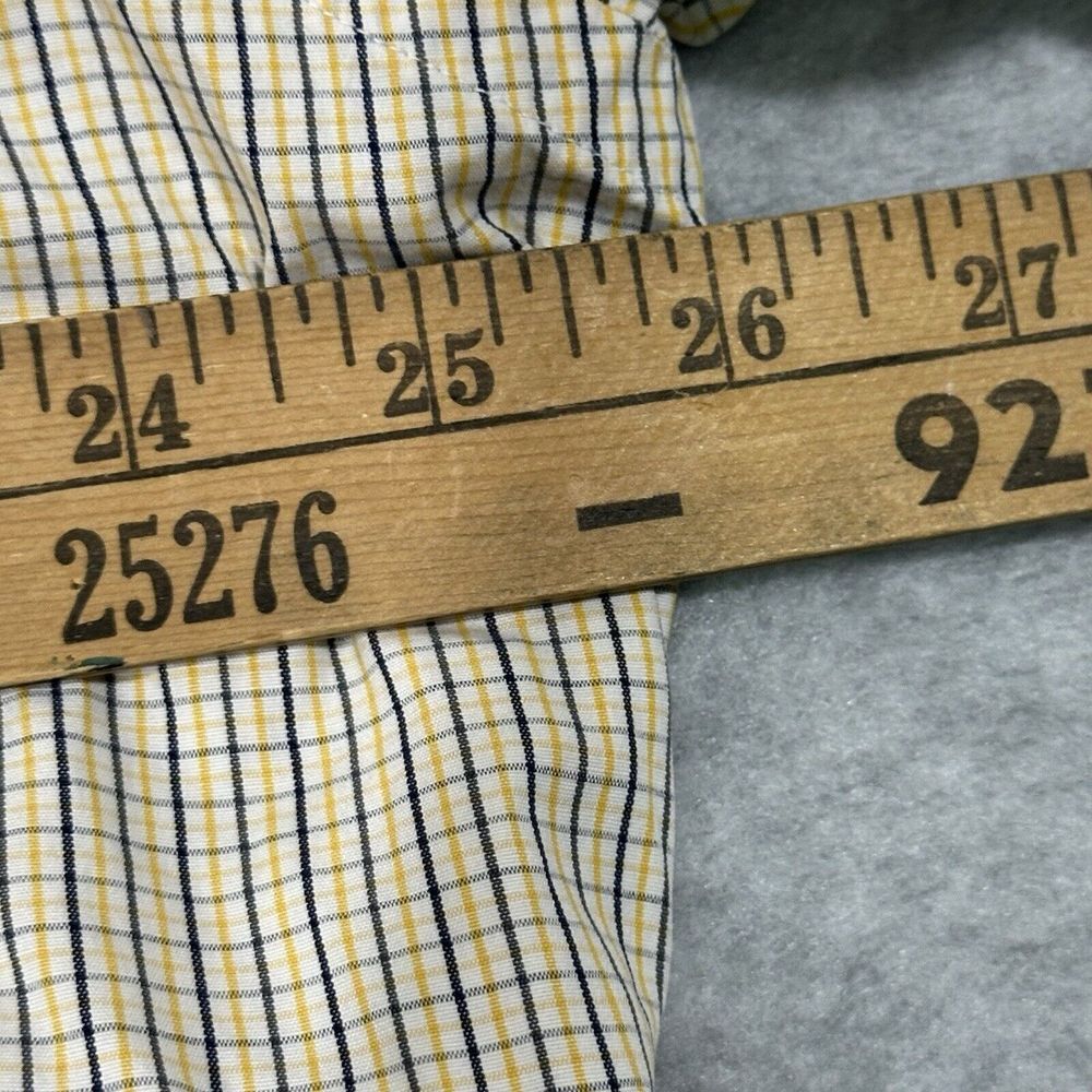 RALPH LAUREN  Yellow Checkered BUTTON SHIRT Size‎ Large Blaire - Picture 6 of 8